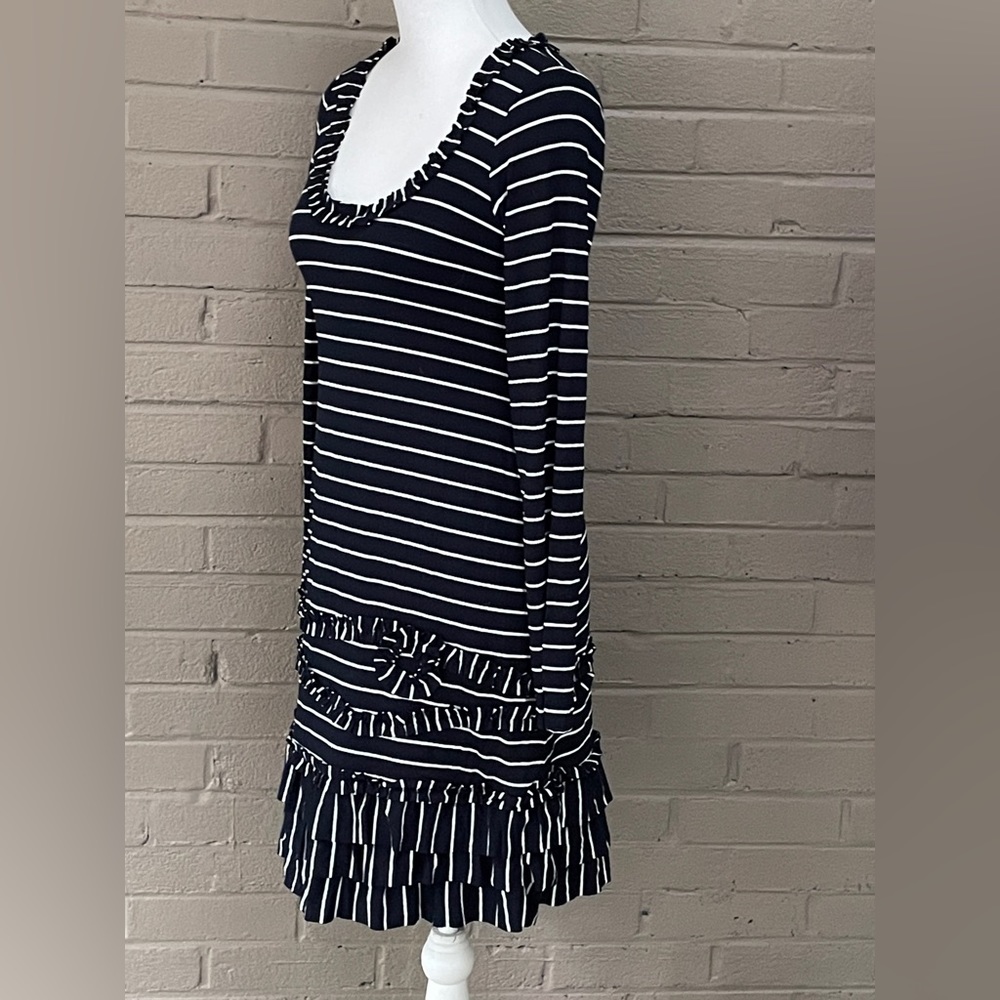 Bailey 44 Navy & White Dress M - Picture 3 of 14